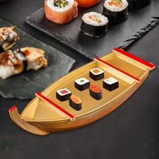 Vassoio da portata a forma di barca per sushi, riutilizzabile, per ristorante o
