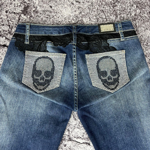 Jeans philipp plein - blu, super