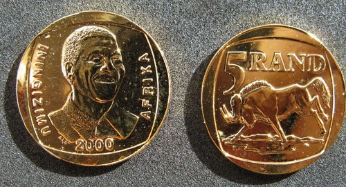 Moneta nelson mandela - mandela, placcata