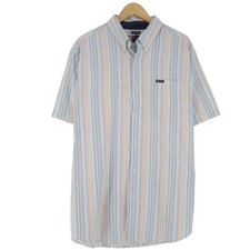 Camicia Vintage Chaps Multicolore A Righe In Cotone Rg7 Taglia XL