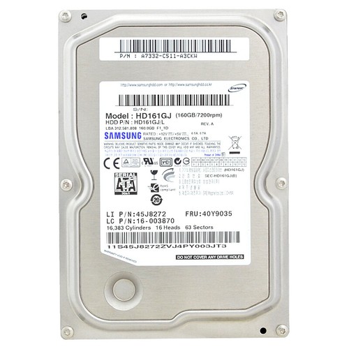 Disco rigido samsung - rigido, 160gb