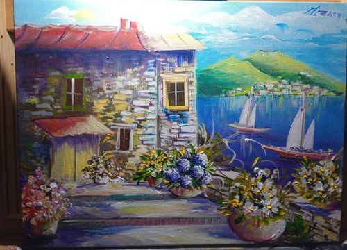 Dipinto acrilico 30x40 - , su