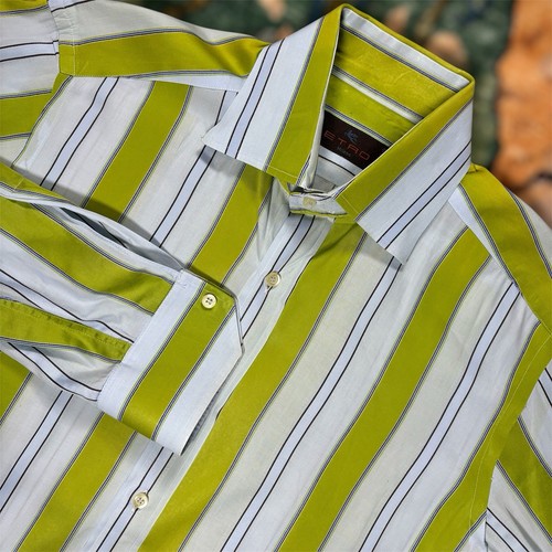 Etro milano striped button - striped,