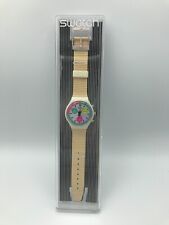 Orologio SWATCH Chrono WHITE HORSES (SCW100)-NUOVO/NOS-funzionale completa! Rarità - Guarda!