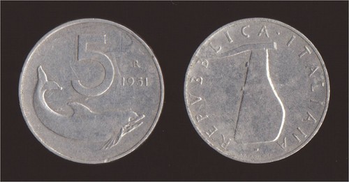 Lire 1951 delfino - 5, e