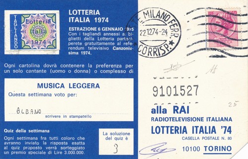 Italia 1968 cartolina - italia,