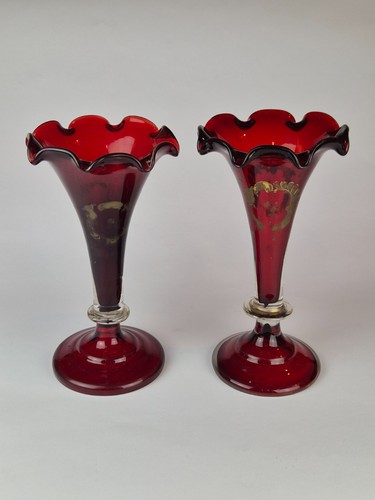 Coppia vasi rosso rubino - coppia,