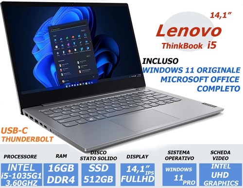 Notebook lenovo intel i5 - 14",