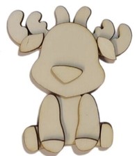 Sagoma legno renna seduta