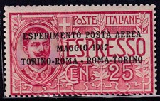 V367  REGNO D’ITALIA – Esperimento, Aerea n. 1 – MNH**