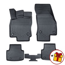 3D TAPPETI TAPPETINI AUTO IN GOMMA SU MISURA PER SKODA OCTAVIA 3  2013-11/2017