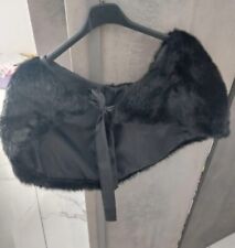 PELLICCIA COPRISPALLE SINTETICA TAGLIA UNICA NUOVA NERA