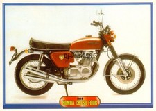 Motorcycle postcard: Honda CB