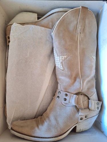 Stivale texano estivo camoscio