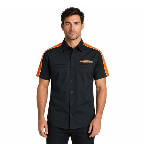 Harley davidson camicia - harley-davidson, nera