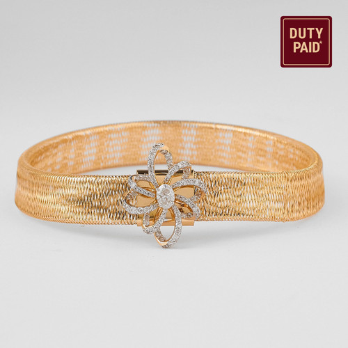 Bracciale maglia floreale