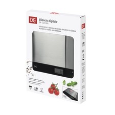 DC Casa Bilancia Digitale da Cucina, In Acciaio Inox, Display LCD, Max 5Kg