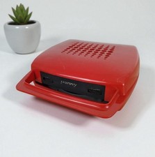 Mangiadischi Portatile Penny Giradischi Rosso Per Dischi Vinili 45 Giri Vintage