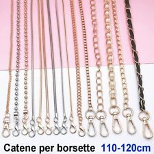 CATENA/CINGHIA DI RICAMBIO PER BORSA TRACOLLA 110-120 CM. IN METALLO DORATO ARGE