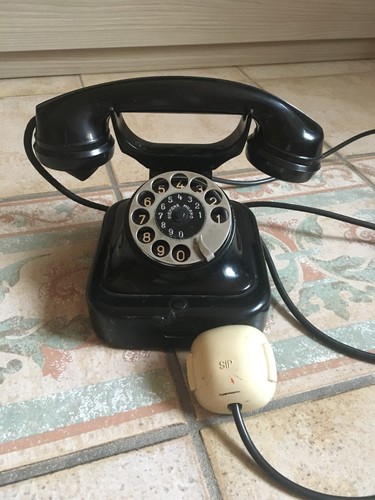 Telefono nero tavolo - telefono, tavolo 