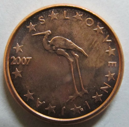 Slovenia 2007 cent unc - slovenia,