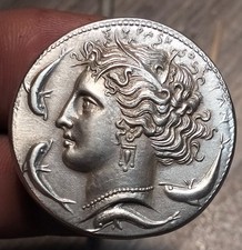 MONETA RICORDO - SICILIA, Siracusa. Dionisio, Decadracma, Decadracma