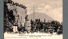 Macerata Camerino inaugurazione Monumento F. Vitalini 1906 F. piccolo  spedita