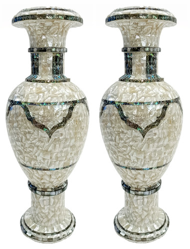 Vaso fiori marmo - fiori, in