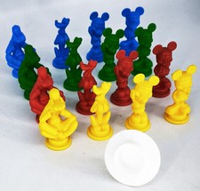 MOTTA Disney GULP serie 1 completa 16 figure +manico Pippo Pluto Topolino Minni