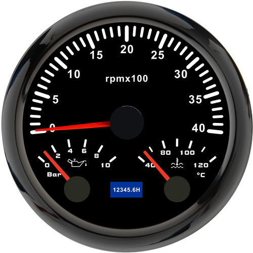Tachimetro 85mm 4000rpm con - tachimetro, 0-4000rpm