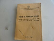 Codice di avviamento postale Ministero delle Poste e Telecomunicazioni Roma 1967