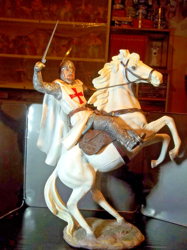 Superbe statue chevalier - statue, de