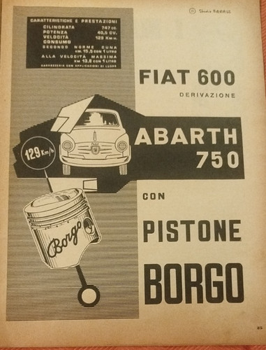 Fiat 600 abarth 750 - 600,