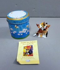 Statuina gatto porcellana