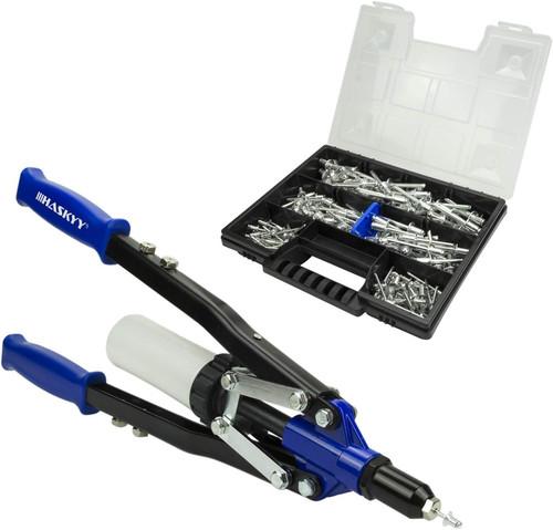 Pinza rivettatrice per - pinza,