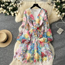 Vestito Abito Donna Corto Boho