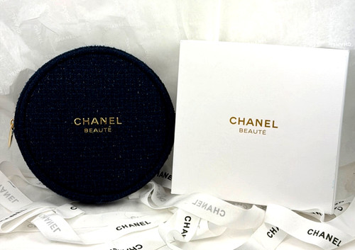 Chanel beauty pouch blu - pouch,