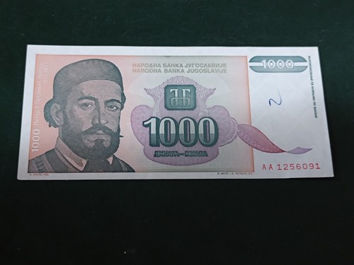 Banconota jugoslavia 1000 - -,