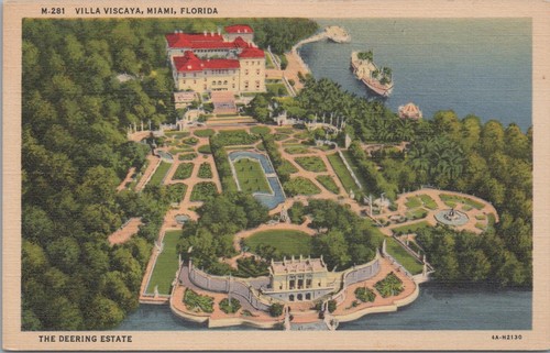 Cartolina villa viscaya - villa, miami