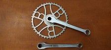 GUARNITURA BIANCHI 3B ZAFFIRO 1949 CORONA PADELLA VINTAGE FIXED CRANKSET クランクセット