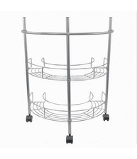 Scaffale Mobiletto Carrello Sottolavabo Sotto Lavandino Bagno 2 Ripiani 59965