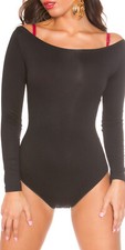 Sexy Body Nero Maniche Scollo