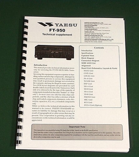Yaesu 950 manuale di - yaesu, ft-950