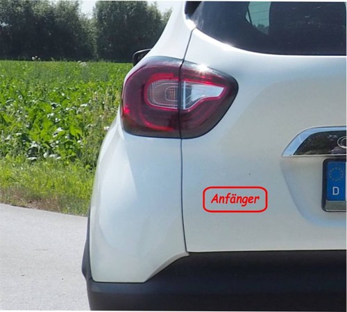 Adesivi auto principianti bike