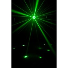 FARO MINI MEZZA SFERA LED AUTOMATICO MUSICALE ADJ TRI BALL 2 LUCE EFFETTO DISCO