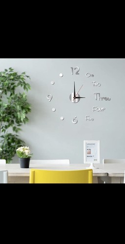 Orologio adesivo parete 3d - da,