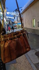 Lancel sac en cuir de serpent