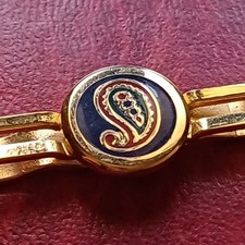 Vecchio Fermasoldi In Metallo Giallo Smaltato Buona Conservazione Lotto Sc14