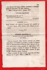 LANUSEI -DECRETO DEL 1871- X