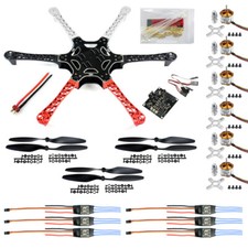 JMT HexaCopter ARF Drone F550 Kit Ruota Fiamma Rotore Esagonale + Controller di Volo KK